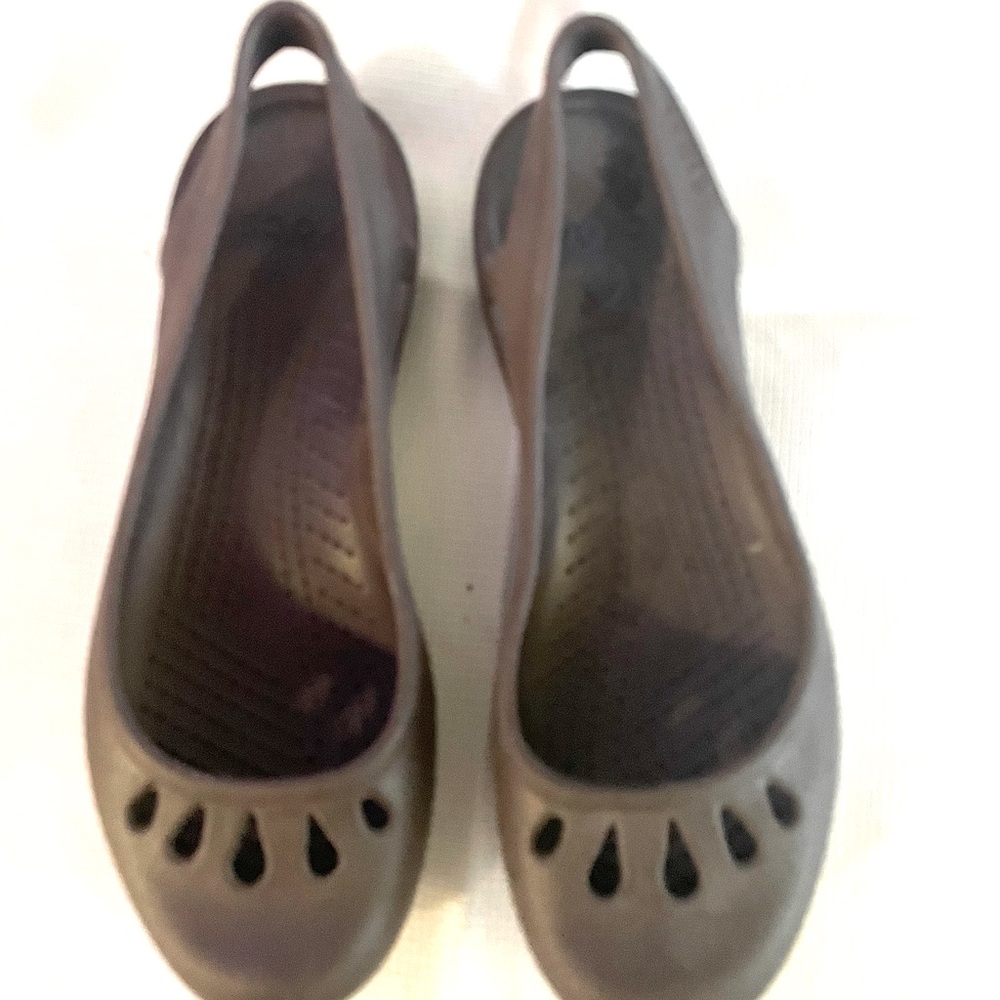 Crocs Slip-on Loafers Flat Black Women Size 8